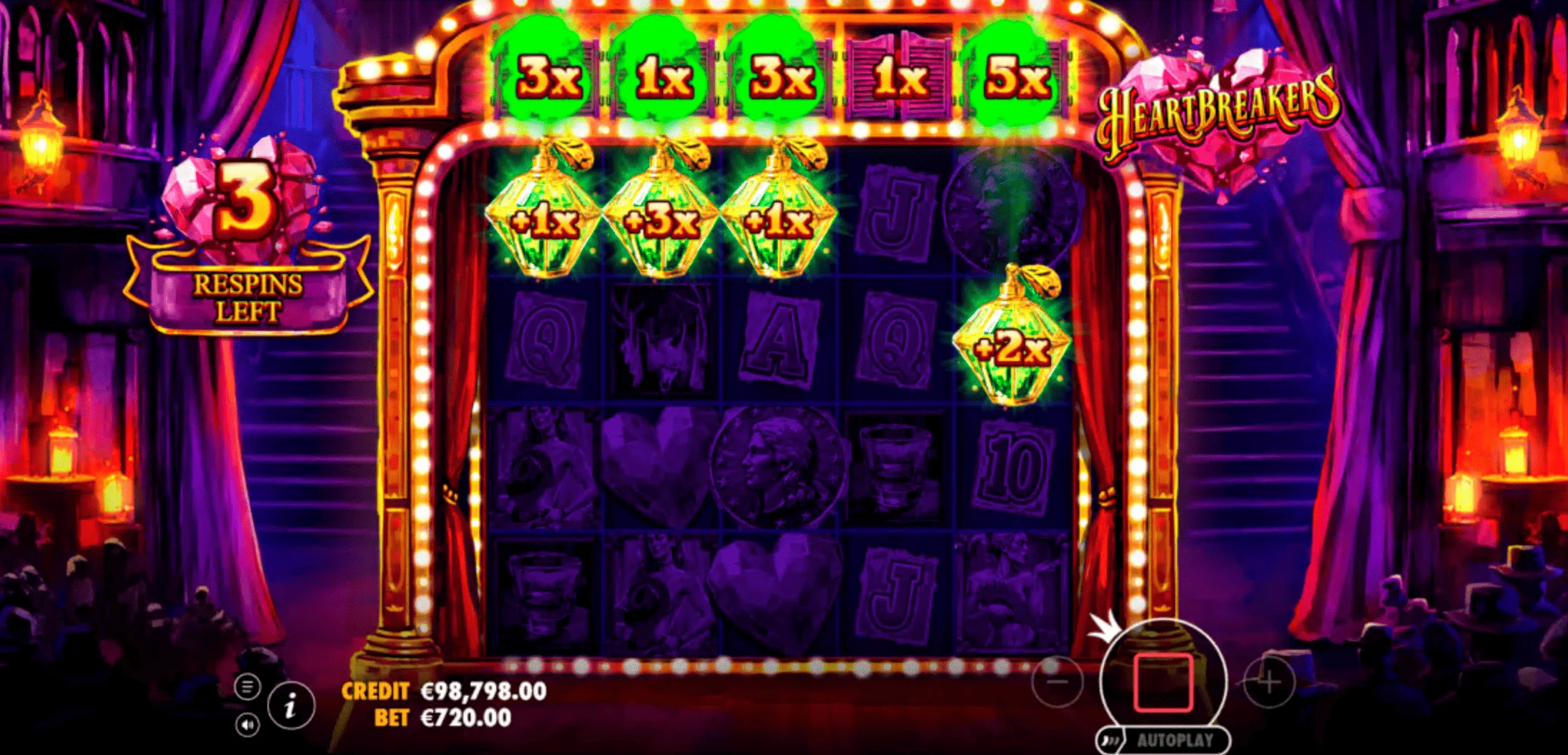 Heartbreakers - pay table ng mga high-paying na simbolo